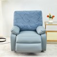 thumbnail image 2 of Nvzi -b Couch Cover Solid Color Stretch Sofa Covers Reclining Chair Cover for Living Room Sofa Easy Fit Washable Furniture Sofa Protector(Blue Green,1 seat), 2 of 5
