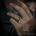 thumbnail image 5 of Metal Masters Mens Tungsten Carbide Ring Wedding Band Gunmetal Comfort-fit 8mm, 5 of 8