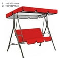 thumbnail image 5 of Joernso Garden Swing Waterproof Canopy Replacement Simple Installation Waterproof UV-proof Outdoor Patio Swing Sun Shade Seat Cover Set, 5 of 8