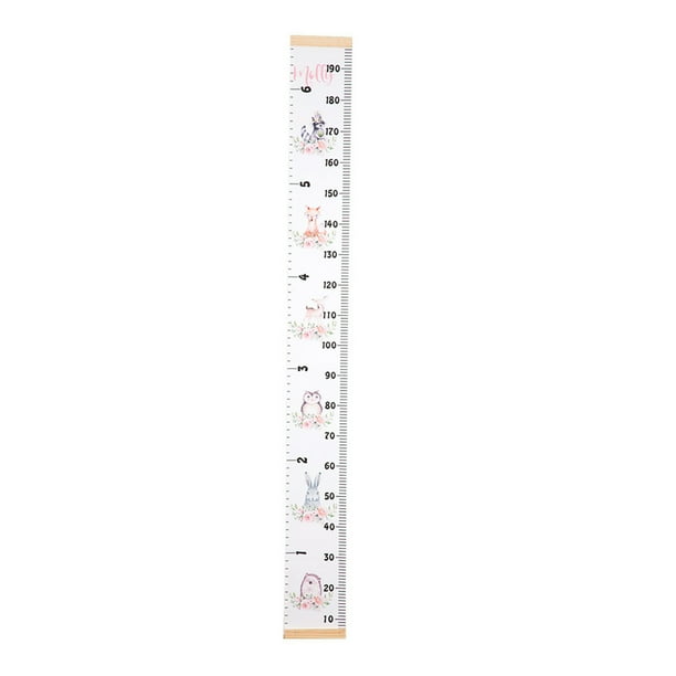Tabla de crecimiento del bebé que entrega la regla Decoración de la pared para niños Calcomanías extraíbles de la medida de la altura de la lona Eigraketly JJ23916-05