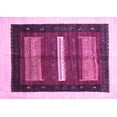 thumbnail image 1 of Ahgly Company Indoor Rectangle Abstract Pink Contemporary Area Rugs, 3' x 5', 1 of 4