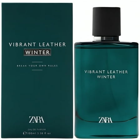 Zara Vibrant Leather Winter Cologne for Men EDP Eau De Parfum 100 ML (3.38 FL OZ)
