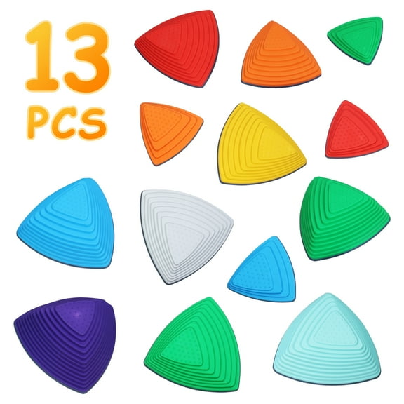 Zksm 13Pcs/Set Kids Stepping Stones, Children Balance Stepping Stones, Toddlers Sensory Stepping Stones, Kids Balance Beam Stepping Stones