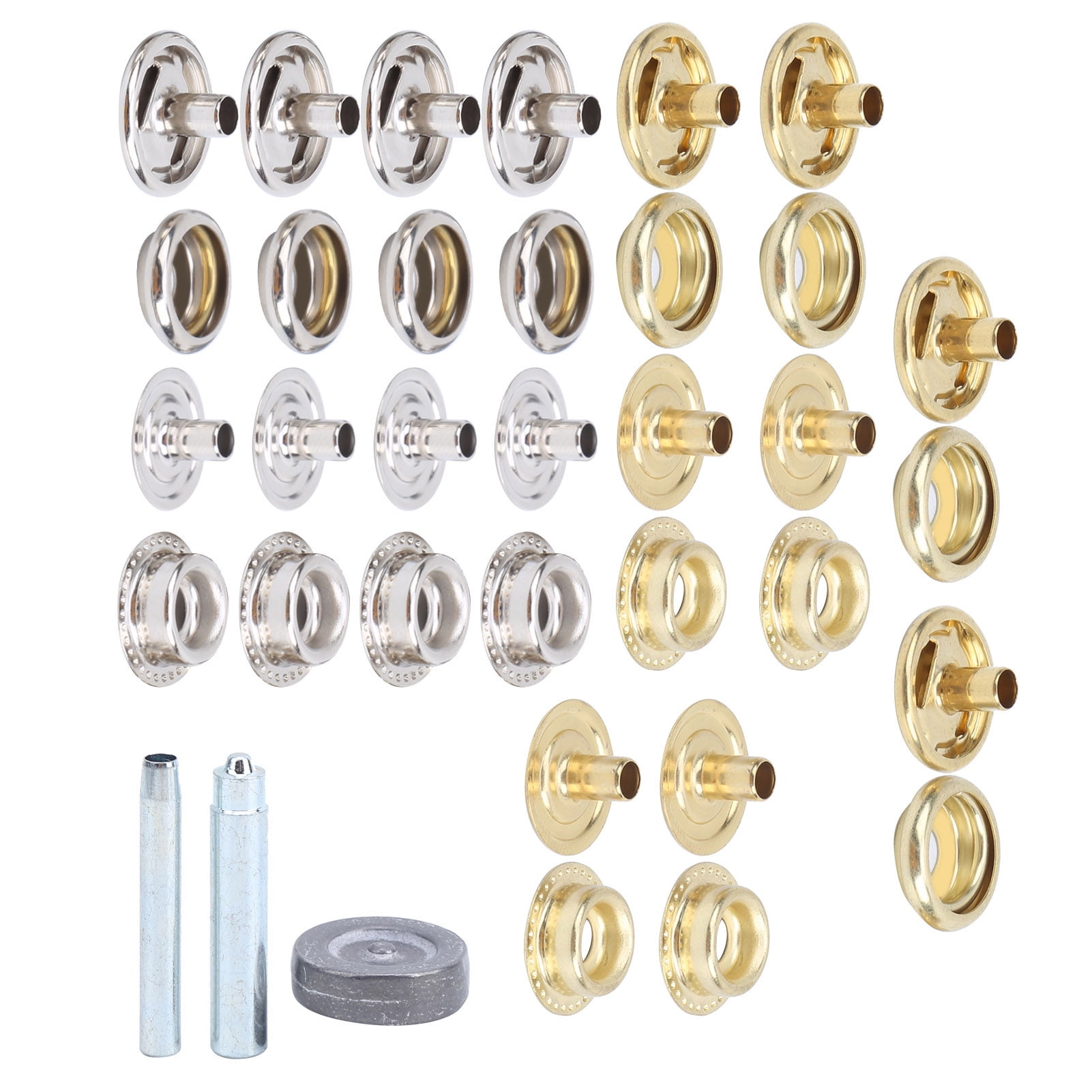 Fyydes Golf Bag Repair Tool Metal Snap Fastener Clasps Buttons Rod Bag Parts Accessories,Golf