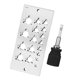 thumbnail image 4 of Placa De Pasador De 17 Agujeros, con Enchufe, Cortador De Pasador De Acero Inoxidable, Guía para Sistema Imperial De Carpintería, 4 of 12