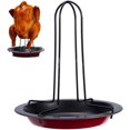 thumbnail image 1 of Non-stick Vertical Chicken Cooking Grill Rack With Pan Roasting BBQ Party Roaster Tray, 1 of 7