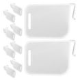 thumbnail image 4 of HEMOTON 24pcs Adjustable Fridge Bins White Plastic Shelf Dividers Kitchen Refrigerator Organizer for Neat Storage, 4 of 6