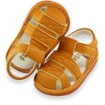 thumbnail image 5 of Baby Boy Girl Summer Infant Squeaky Sandals Premium Rubber Sole Closed-Toe Non-Slip Shoes Toddler First Walkers, 5 of 7