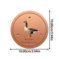 thumbnail image 2 of Bird Bath Copper Disc,0.6mm Reinforced 99.99% Pure Copper Cleaning Disk for Physical Safe Clean Water for Outdoor Birdbaths, 2 of 4