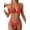 Red, variant on Women's Polka Dots Bikini Set Halter Triangle Swimsuit Bathing Suit 2 Piece Red S