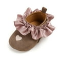 thumbnail image 5 of Fozruso Baby Girls First Walking Shoes Soft Sole Lace Up Sneakers With Embroidered Heart Design For Infant Toddler Fashion,Sizes 11(0-6 Months), 5 of 6