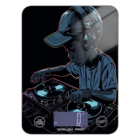 

Kitchen Electronic Scale Food Scale 7.68x5.71 inch Multifunctional Digital Kitchen Scale Tempered Glass Decorative Baking Cooking Meal Preparation Gray Dj Boy