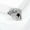 silver, variant on Creative Playing Card Brooch Alloy Rhinestone Pin Men And Women Accessories-gold