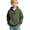 Army Green -AF06, variant on Dwellite Boys Waffle Hoodies for Kids Long Sleeve Quarter Zip Hooded Sweatshirt Pullover Tops Fall Tops With Pocket Khaki 140