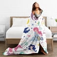 thumbnail image 5 of Cute Mermaid Blanket for Girls Childish Pattern Mermaid Tail Blanket for Mermaid Lovers Valentines Day Decorations Soft Warm Blankets for Bed Sofa Mermaid Room Decor 60x50 Inch, 5 of 6