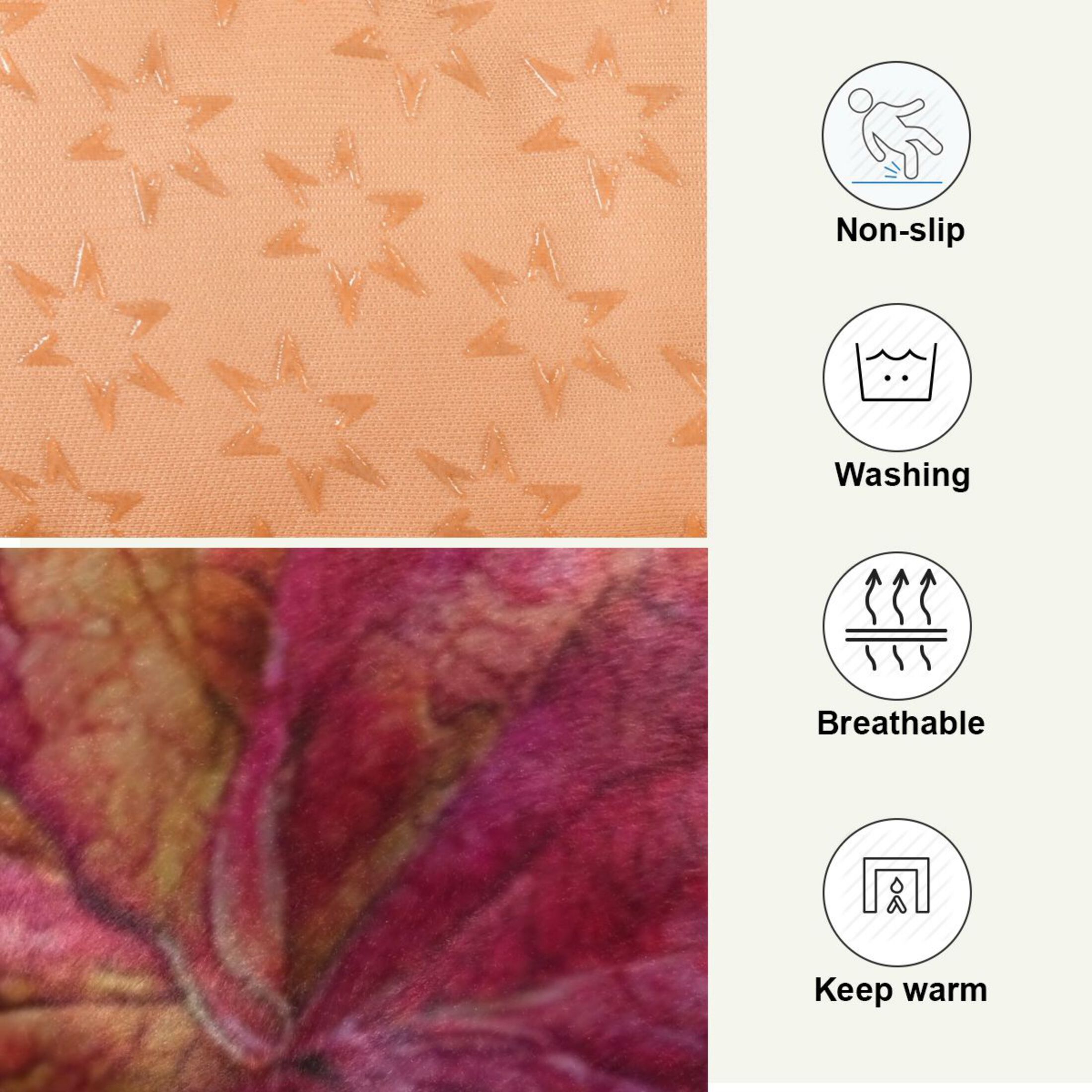 Qxltty Autumn Maple Leaves Ped Pad Wear-resistant and Hard to Bite Through Sleeping Pad for Small Medium Large Dogs Winter Pet Bed 36×24in
