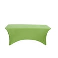 thumbnail image 3 of Balsa Circle 6 Feet Rectangular Spandex Fitted Stretchable Elastic Tablecloth Apple Green, 3 of 8