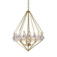 thumbnail image 4 of Bethel International Chandelier Gold Metal & Crystal, 4 of 4