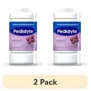 (2 pack) Pedialyte Advanced Rehydration Electrolyte Drink, Grape, 1 Liter