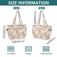 thumbnail image 4 of FORMRS Tote Bag for Women Quilted Large Capacity Travel Work Carry On Shoulder Handbag, Cartoon Goose Pattern, 4 of 7