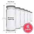 thumbnail image 4 of Juego de botellas de agua All About Juicing, vidrio transparente, 200 ml, 6 Pa, 4 of 8