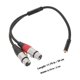 thumbnail image 2 of Houderco Cable Divisor En Y Xlr Negro 3 Pines Con Conexión 3.5mm Para Equipos De Grabación Y Mezcla, 2 of 8