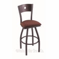 thumbnail image 4 of 830 Voltaire 25" Swivel Counter Stool with Anodized Nickel Finish, Medium Back and Graph Chalice Seat, 4 of 7
