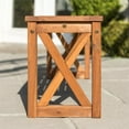 thumbnail image 4 of X-Frame Patio Bench in Brown, 4 of 6