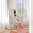 thumbnail image 2 of Hollywood White Vanity Desk, 2 of 4