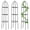 Black, variant on 3 Pack 6ft Metal Obelisk Trellis for Climbing Plants Outdoor Heavy Duty Metal Plant Flower Round Obelisk Garden Trellis for Climbing Vines and Flower Stands (Bronze)
