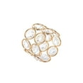 thumbnail image 5 of Efavormart 4PCS Bling Glass Crystal Gem Napkin Rings - Gold, 5 of 8