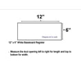 thumbnail image 2 of Accord AB3BRWH126 Baseboard Register with 1/3-Inch Fins Louvered Design, 12-Inch x 6-InchDuct Opening Measurements, White, 2 of 5