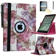 JYtrend Smart Case for iPad Air 1st / Air 2nd Generation (9.7 in) with Pencil Holder, Rotating Stand Magnetic Auto Wake
