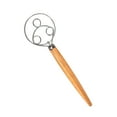 thumbnail image 2 of TIMIFIS Kitchen Gadgets Wooden Handle Whisk Flour Coil Stirrer Egg-Beater Stick Kitchen Baking Tool, 2 of 7