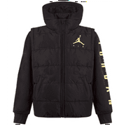 Jordan Little Boy's Layered Look Hybrid Jacket Black Size 5