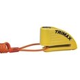 thumbnail image 1 of Trimax TAL88YL Verrou de Disque Jaune Alarmé 8MM avec Pochette et Câble de Rappel, 1 of 2