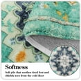 thumbnail image 2 of Boho Vintage Bathroom Rugs Gray Non-Slip Soft Bath Mat Machine Washable Oriental Small Bath Rug Traditional Tribal Floral Bath Mats for Sink Shower Doorway Tub, 18x25 inch, 2 of 6