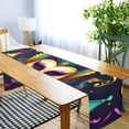 thumbnail image 6 of Coolnut Mardi Gras Carnival Mask Feathers Table Runner 18x72in,Coffee Table Runners, Dresser Scarf, Outdoor Short Small Dining Table Runners, Geometric for Dinner Parties, Wedding351 Home Decor, 6 of 6