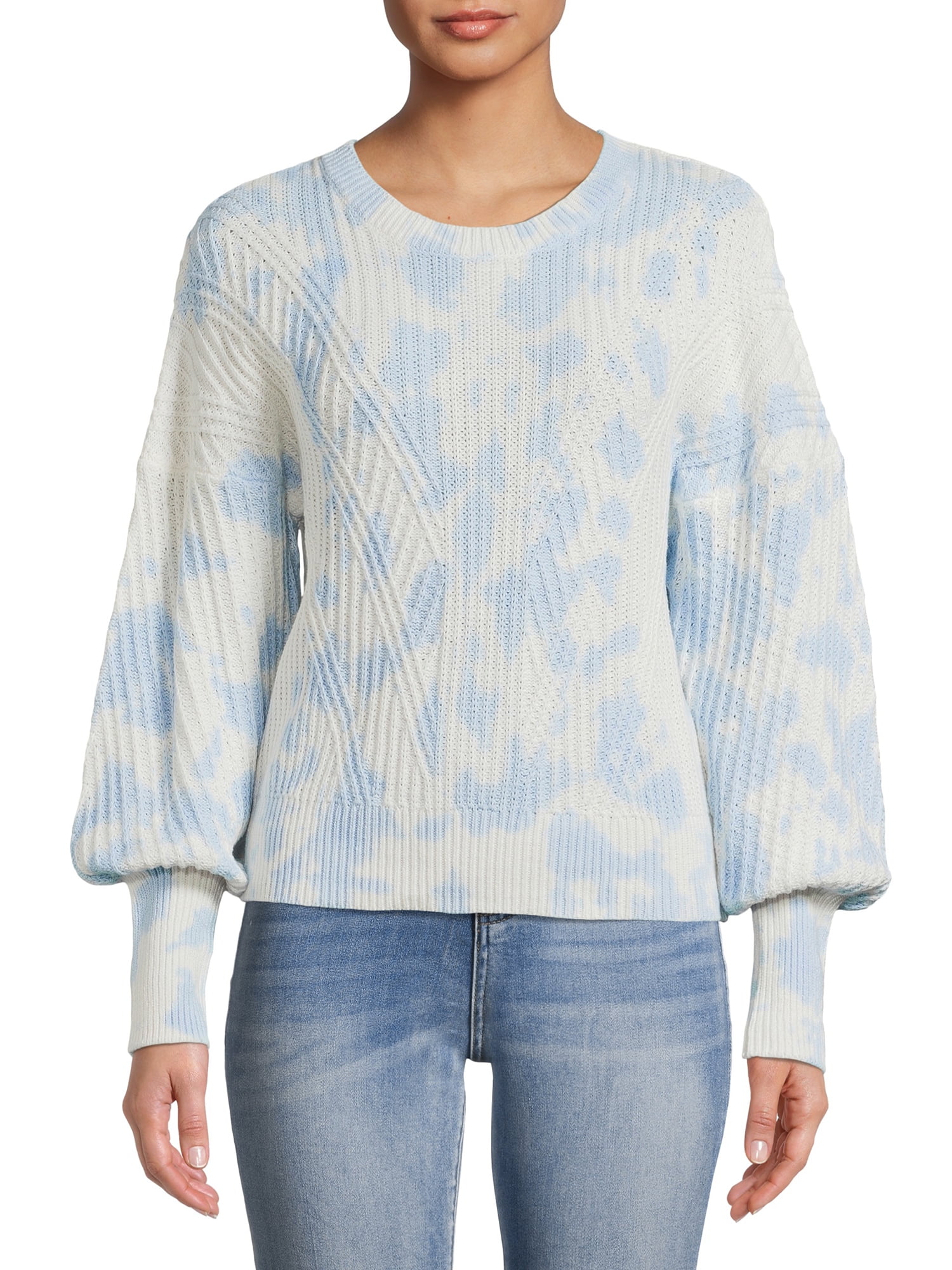 Time and Tru Women's Mixed Rib Sweater 