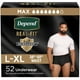 thumbnail image 1 of Ropa interior para incontinencia Depend Real Fit Hombre L/XL 52 unidades, 1 of 7
