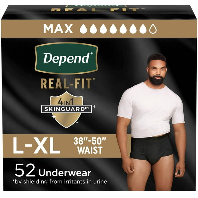 Ropa interior para incontinencia Depend Real Fit Hombre L/XL 52 unidades
