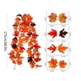 thumbnail image 4 of Halloween Artificial Fall Maple Leaf Garland, 68.9 Inch Autumn Foliage Vine for Indoor Outdoor Halloween Thanksgiving Home Party Decorations by XSAOP, 4 of 9