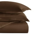 thumbnail image 4 of Noble Linens 2-Piece Chocolate Duvet Cover Set, Twin/Twin XL, 4 of 9