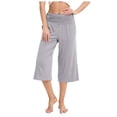 thumbnail image 2 of Kureaily Women's Cropped Pants Summer Casual Pants With Pockets Women's Casual Pants Women's Wide Leg Pants, 2 of 5