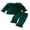 Green, variant on RUINIXCW 2Pcs Toddler Girl Velvet Outfit Puff Long Sleeve Doll Collar Solid Color Button Front Tops and Bell Bottom Pants Set