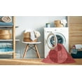 thumbnail image 2 of Ahgly Company Tapis Rectangulaire Rouge Lavable en Machine, 6 Pieds x 9 Pieds, 2 of 7