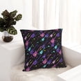 thumbnail image 6 of Pofeuu Colorful Guitar Print Double-sided plush pillowcase Square Throw Pillow Covers Pillows Cover for Living Room Bedroom Sofa Couch Cushion Cover（No pillow core）-12"x12", 6 of 7