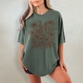 thumbnail image 6 of Comfort Colors Vintage Pressed Flower T-Shirt – Boho Cottagecore Botanical Wildflower Tee, Gardener Gift Floral Shirt, 6 of 8