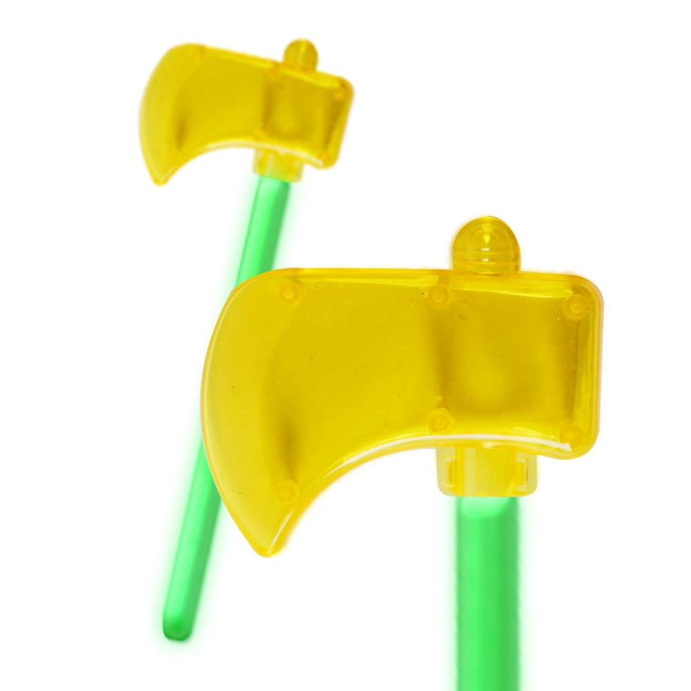 Fun Central (M998) 1pc, Green Glow Axe, Glow Dark Axes, Throwing Axe Glow Toys, Viking Axe Fun