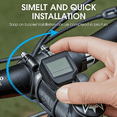 thumbnail image 3 of Wired Multi-Functional Cycling Computer with IPX6 Waterproof, Real-Time Speed Tracking, Temperature Measurement & Total Mileage Display, 5-Language Support, ABS+Metal Construction, Easy Installation, 3 of 7